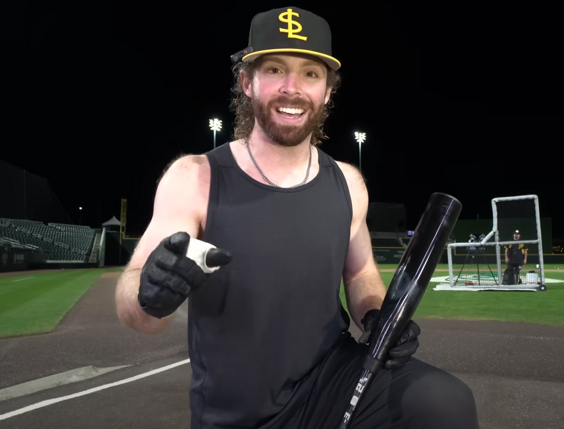 Baseball Bat Bros bat review with thumb guard