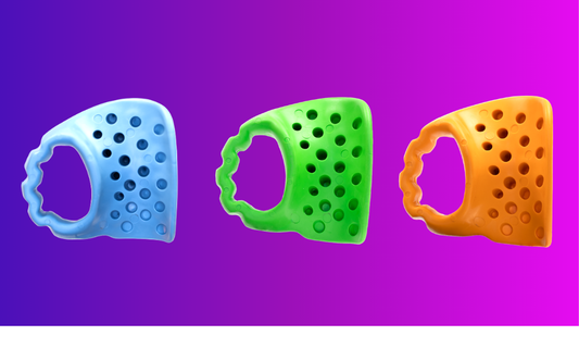 Launchpad bat channel showing holes for greater shock absorption