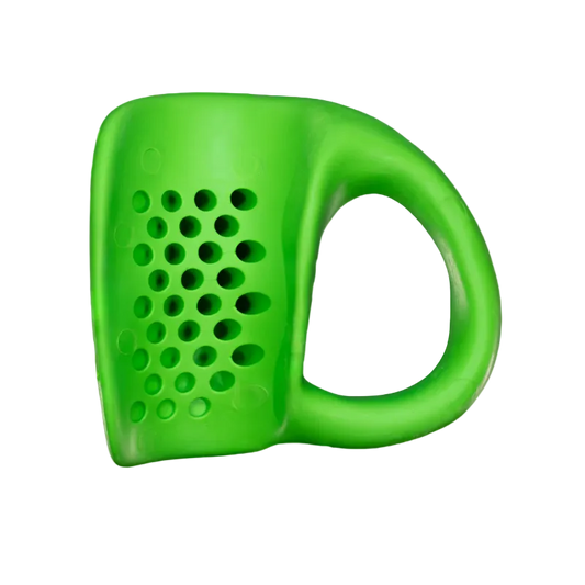 Green baseball thumb guard