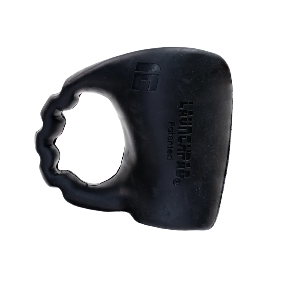 Launchpad Max thumb guard in black, right-hand