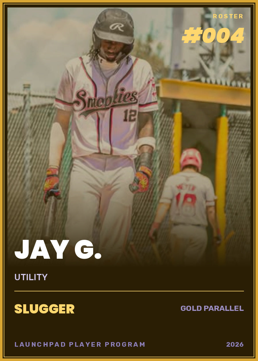 Jay G., UTILITY, Slugger tier, roster number 4

