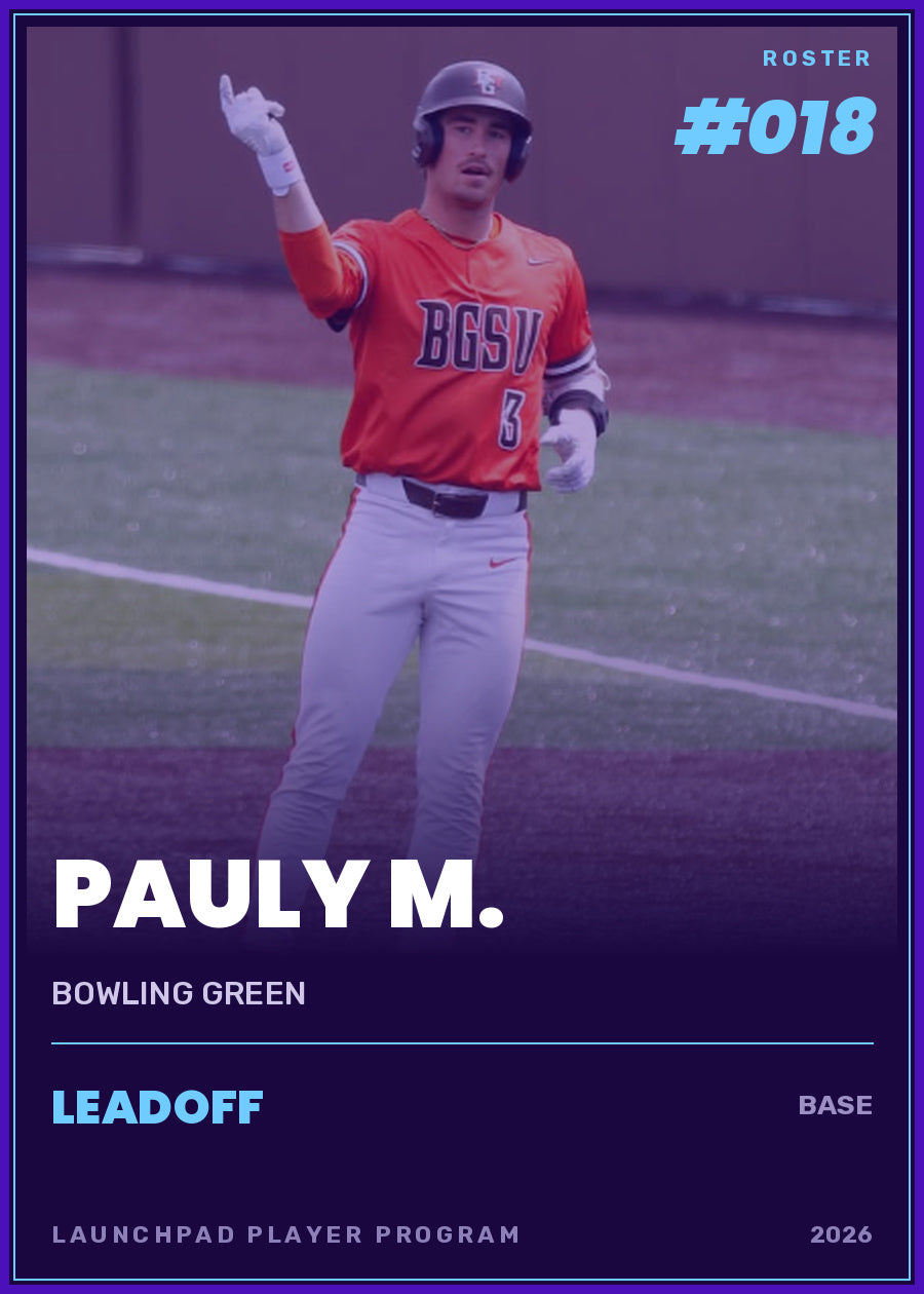 Pauly M., Bowling Green, Leadoff tier, roster number 18
