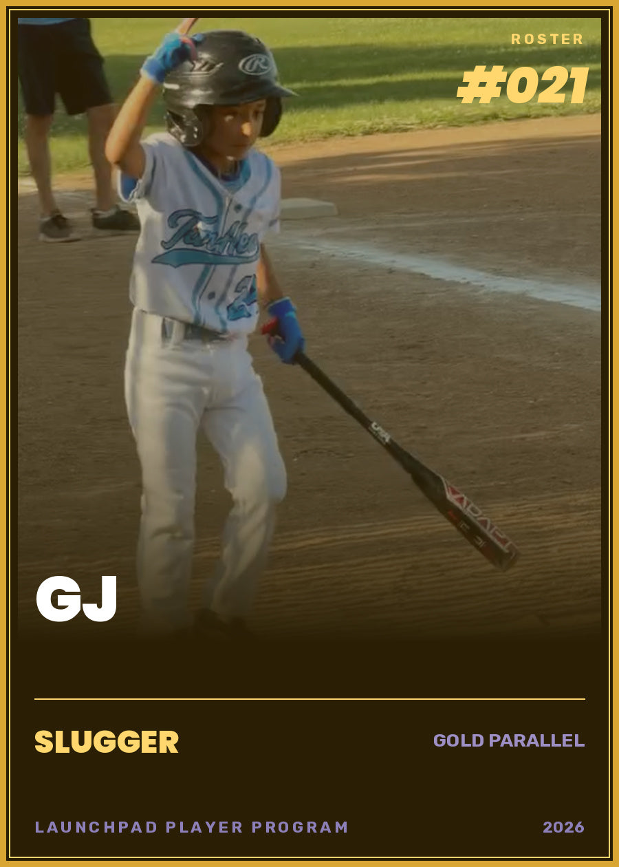 GJ, Slugger tier, roster number 21
